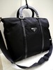 美品◆PRADA プラダ A4対応ビジネス可 ハンドショルダー2way ナイロンxレザー ハンド バッグ ブリーフケース◆ ビジネスシーンでも大活躍♪