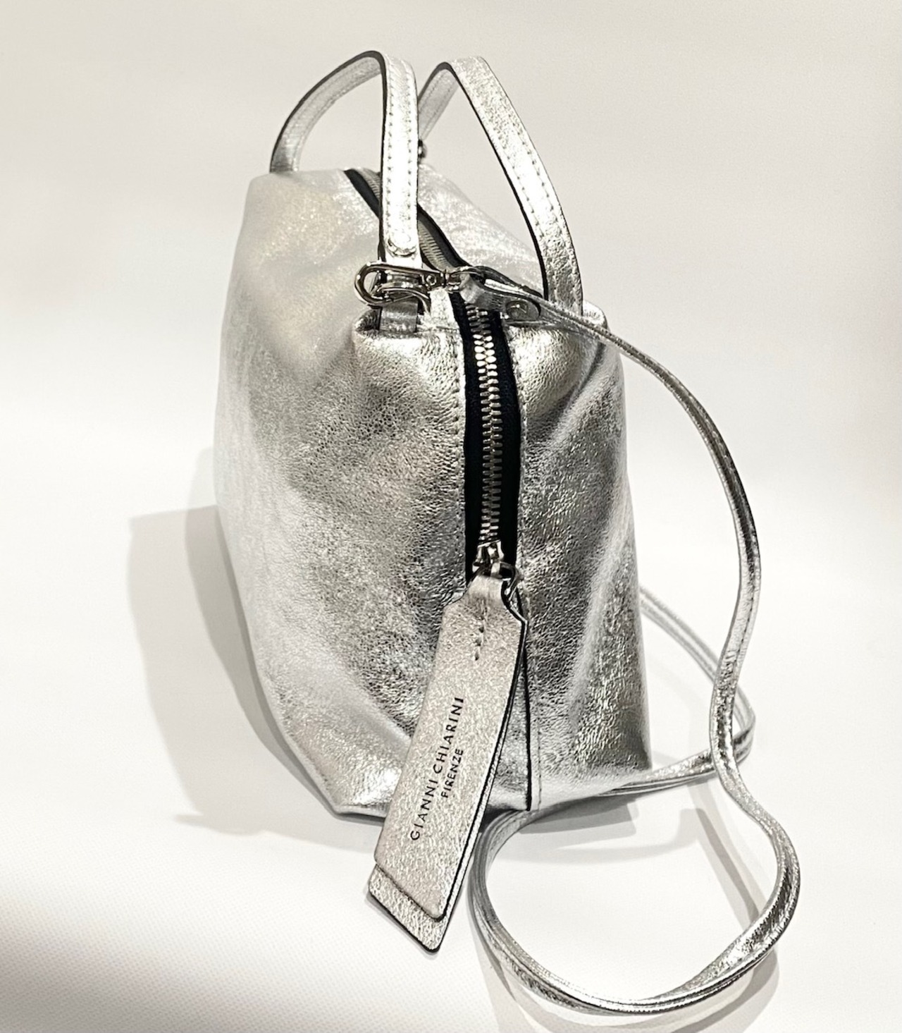 GIANNI CHIARINI ジャンニキアリーニ 2way バック ショルダー BS8148VNCMET-ARGENTO