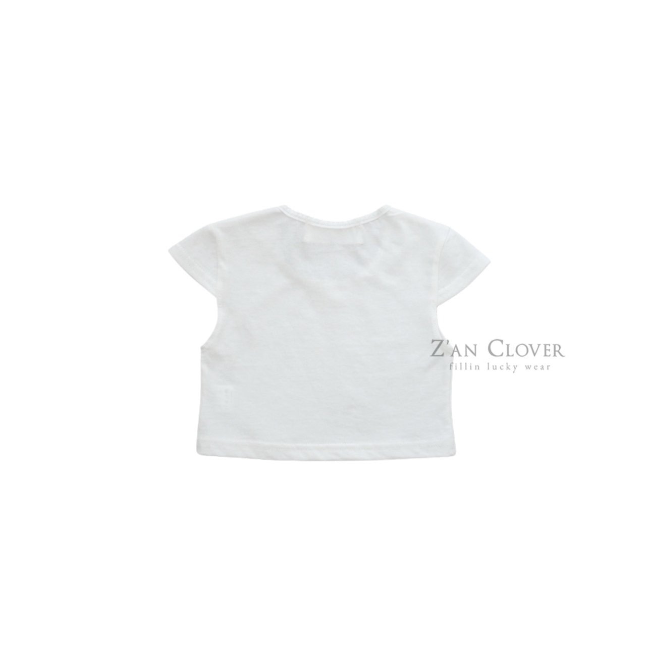 [Z’AN CLOVER] Plain Ribbon Tee +fee2 / [지안클로버] 플레인리본티