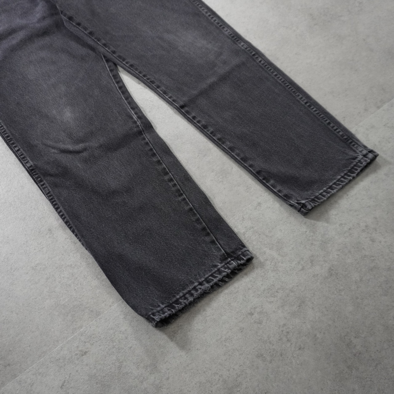 RUSTLER black denim W38L30 古着 - 10