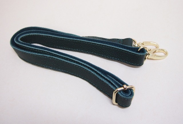 ショルダーストラップ 牛革×キャンバス地1.8cm幅　約70-122ｃｍ