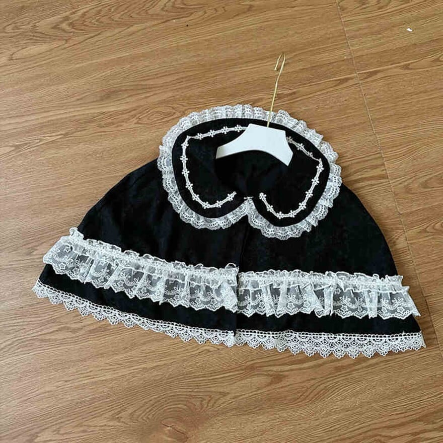 サブカル 服 地雷系 通販 ゆめかわふぁっしょん ケープ レース フリル ベビードール 量産型 原宿スタイル ロマンティック lolita