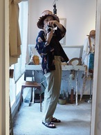 HANAE MORI cotton aloha shirt／M size