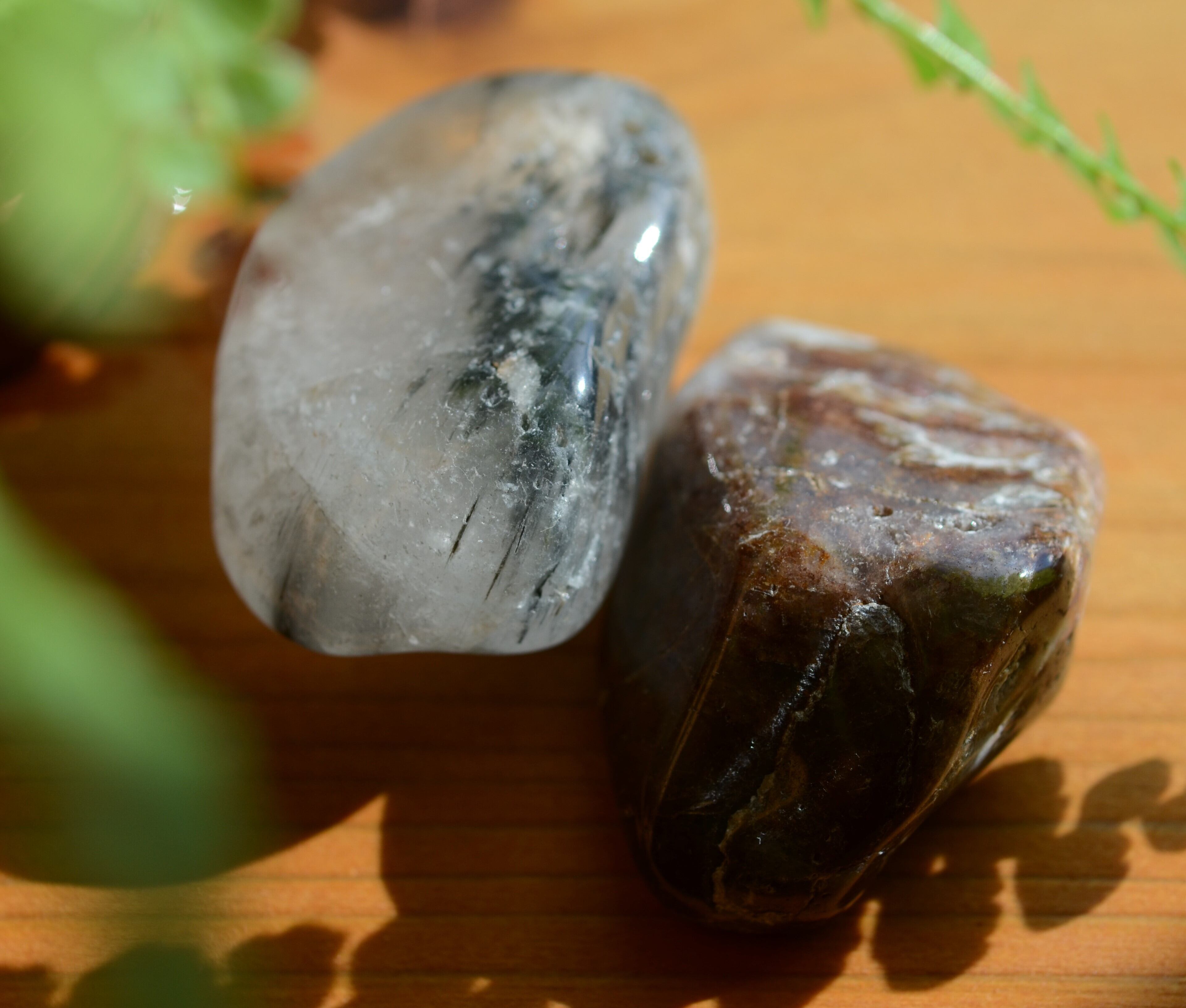 白多羅菩薩ブルークォーツ-瞑想用タンブルセット- Hakut-0103