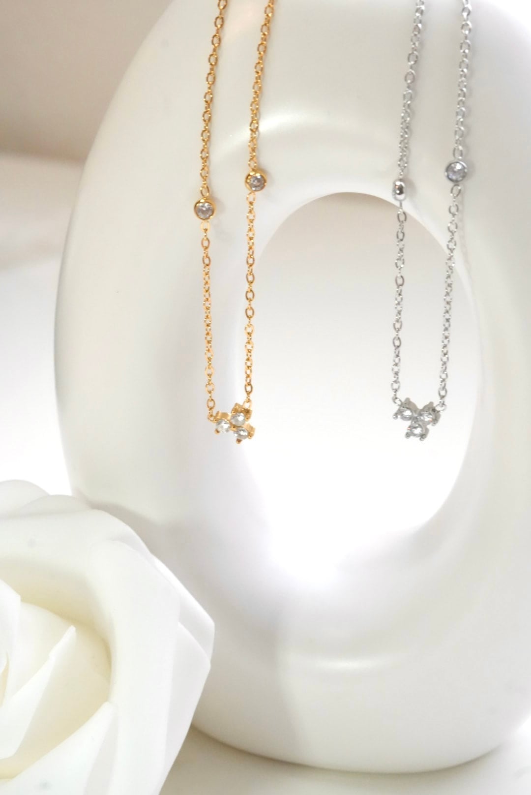 fifth mini dia necklace | mimi accessory / 錆びにくい高品質