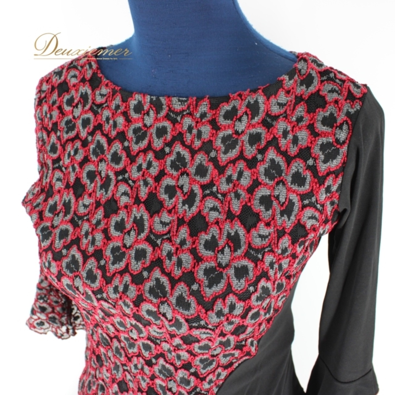 社交ダンス 衣装 スタンダード 上下セット ツーピース パーティ衣装 レディース ラインストーン ICHIOKU イチオク 黒 赤 ブラック系 レッド系 グレイ系 フレアスカート 大人 踊りやすい この衣装 パーティーコスチューム ダンスウェア ラメ入り スポーツウェア セクシー 袖あり 人気 セットアップ レディースファッション おしゃれ 伸縮性 ポリエステル ルームウェア 旅行用 デイリーユース