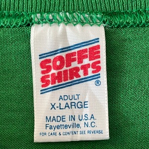 【SOFFE】90s USA製 サッカー ワンポイント Tシャツ アメリカ古着