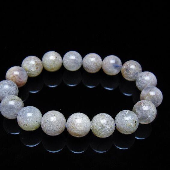 ホワイトガーデンファントムクォーツ ブレスレット 12mm 一点物 メール便可 [M便 1/10] 111-42562