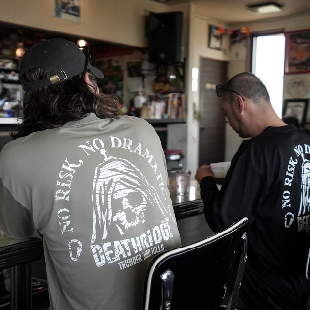 ロングスリーブTシャツ DEATH RIDGE（ライトグリーン）