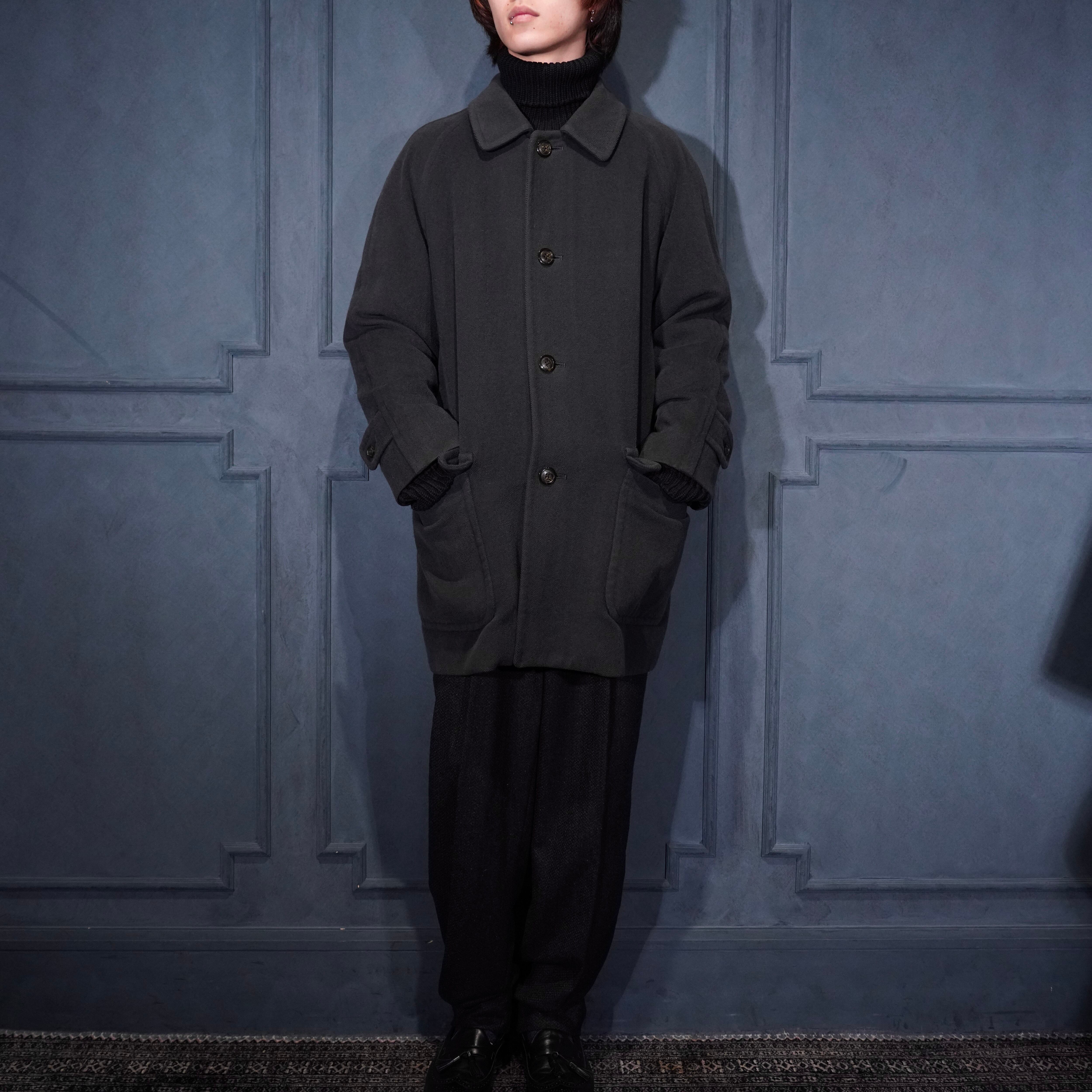 Burberrys ANGORA BREND WOOL HALF COAT/バーバリーズアンゴラ混ウール