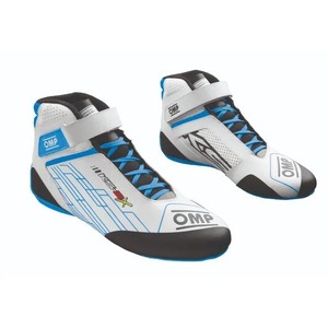 KC0-0839-AK1#124 KS-2X KART SHOES KIDS FIA 8877-2022 WHITE / CYAN