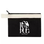 ILOVEPUGベルトストラップポーチ【ブラック】