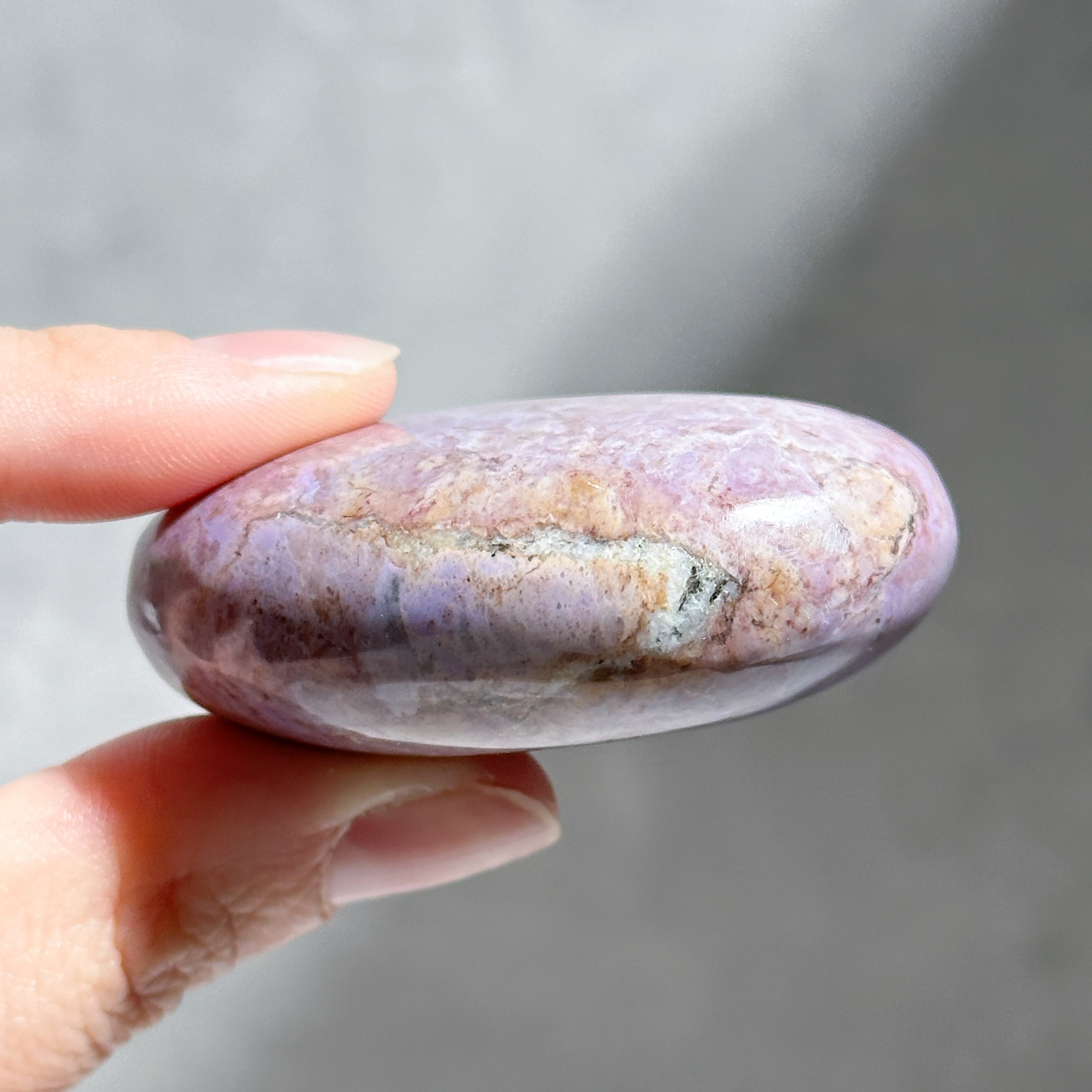 パープルジェイド パームストーン42◇Purpe Jade palm stone ◇天然石