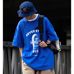 Skate graphic oversized tee  0837