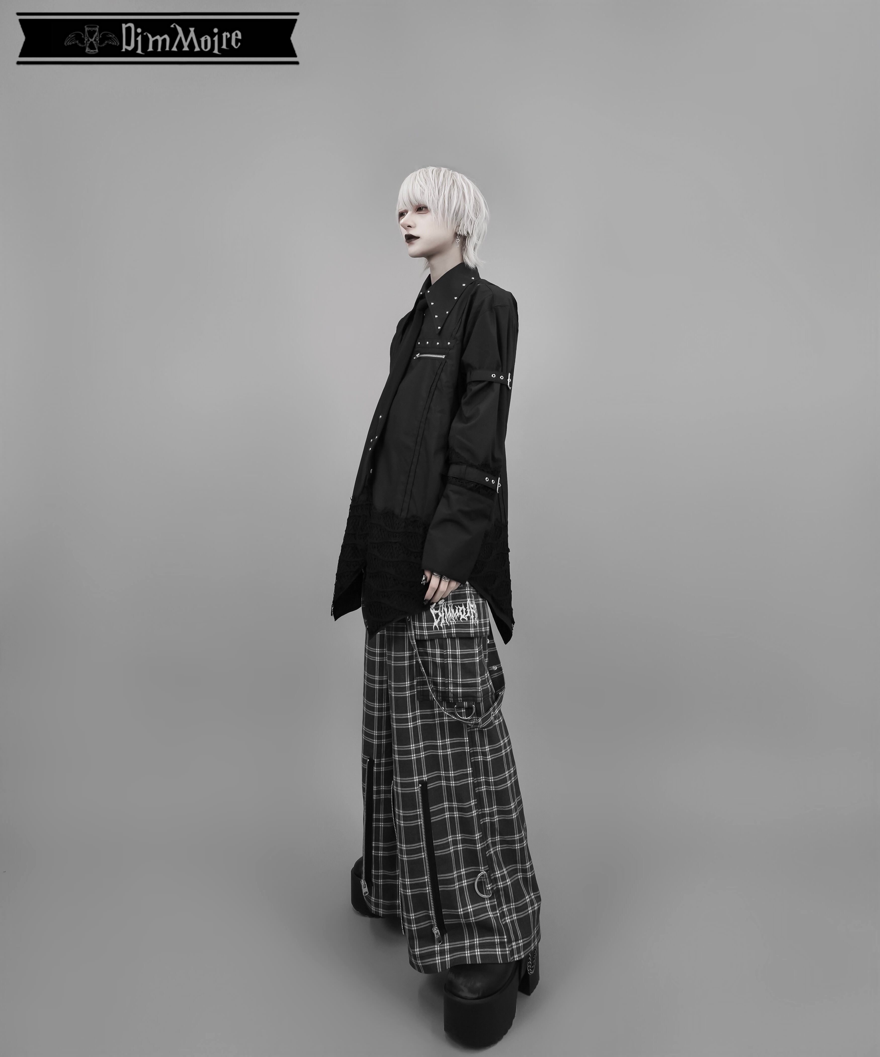 Gothic学園ボンテージシャツ【Black】 | DimMoire