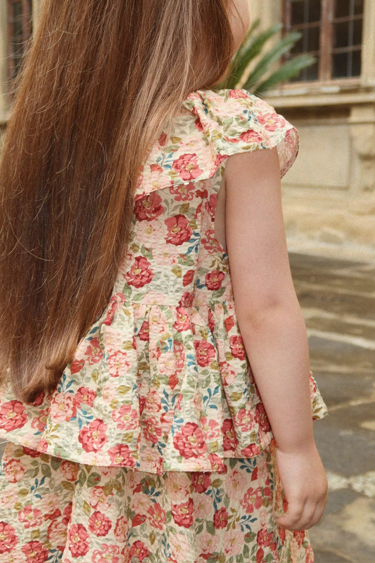 BELLA FRILL DRESS GOTS TANGO【Konges Sloejd コンゲススロイド