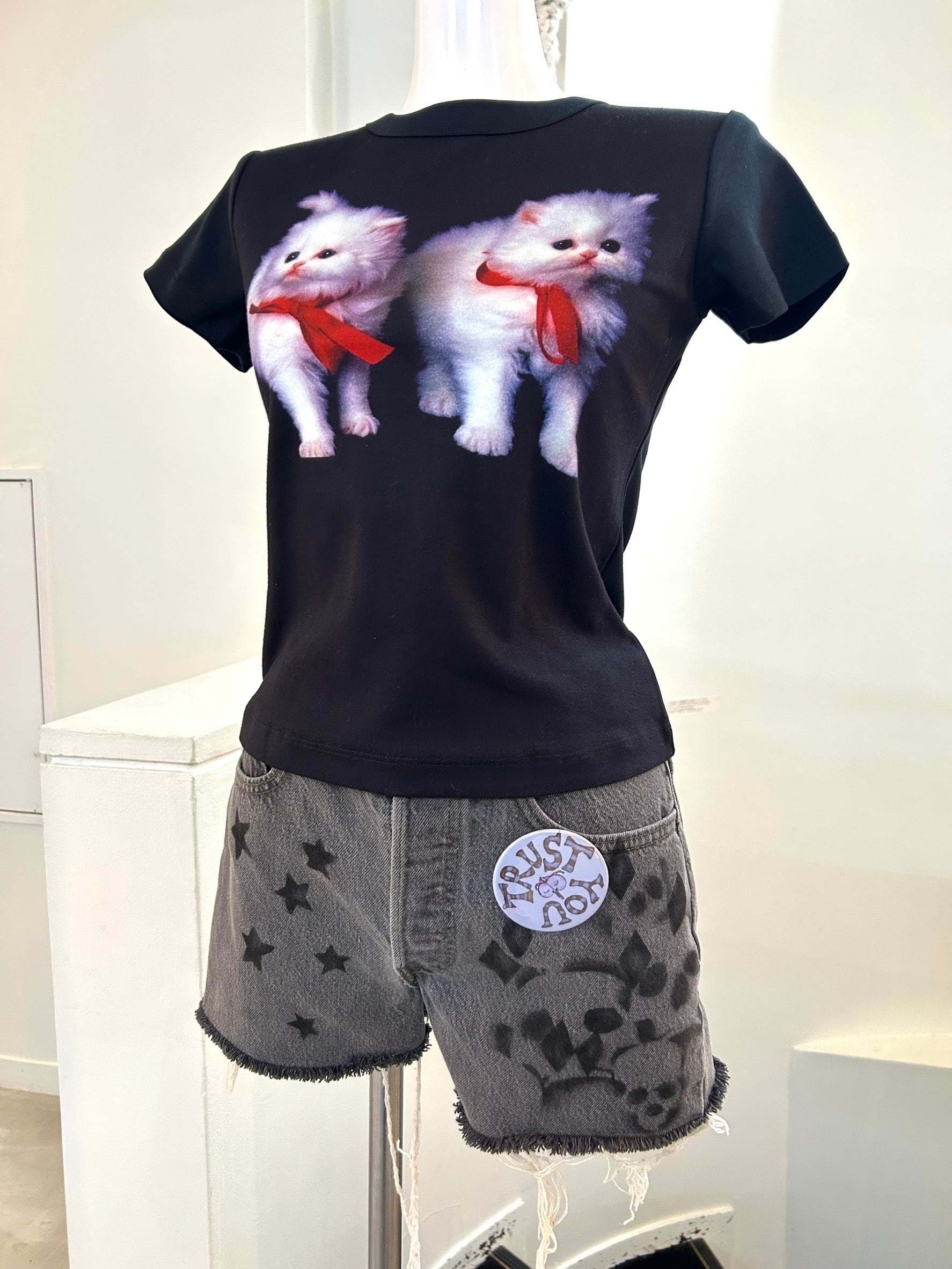 trust teji denim short pants