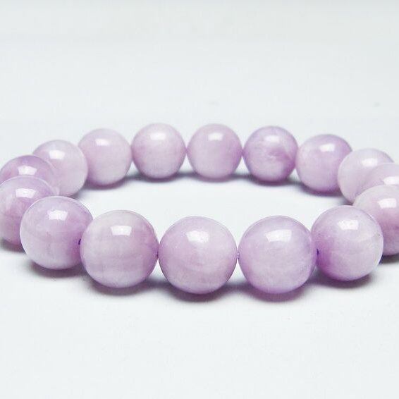 クンツァイト ブレスレット 13mm ミルキークンツァイト ブレス 一点物 メール便可 [M便 1/10] 111-46438