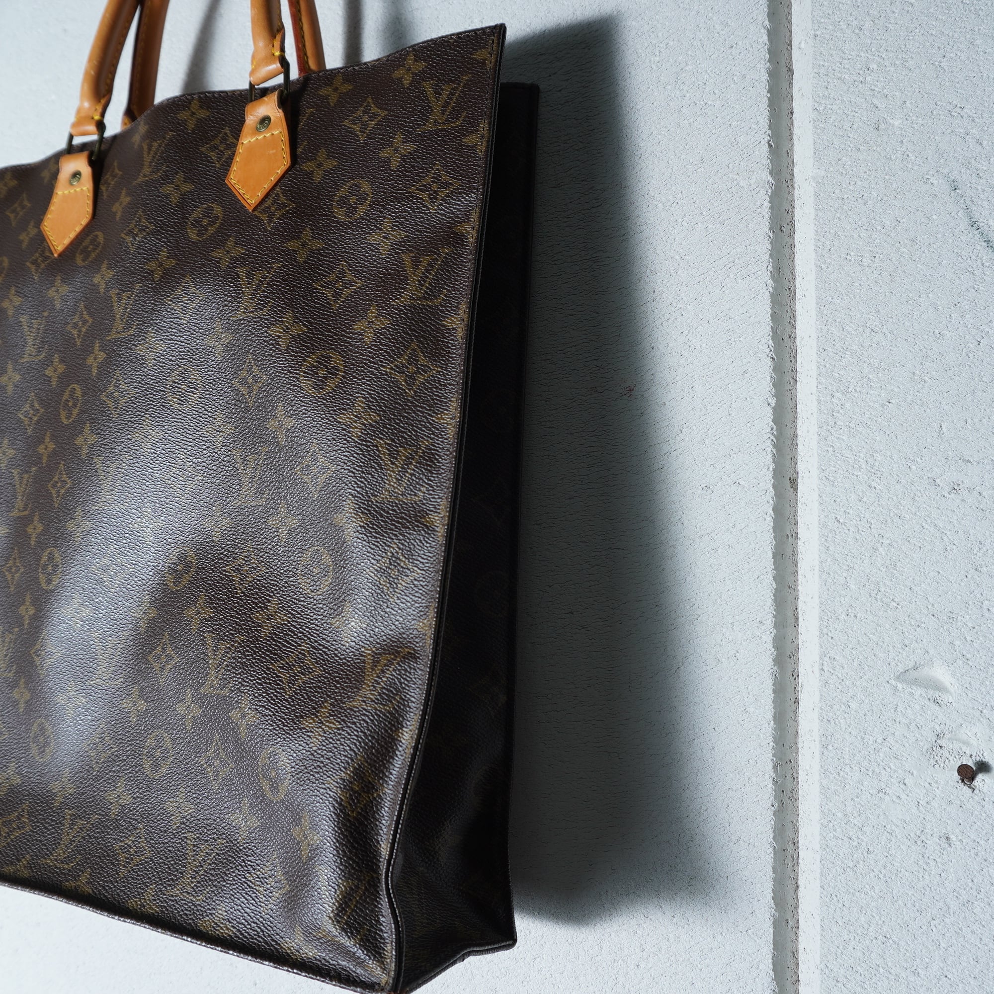 LOUIS VUITTON】ルイヴィトン サックプラモノグラムトートバッグ brown