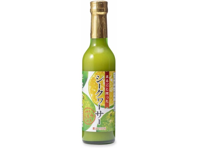 沖縄海星 まるごと搾ったシークワーサー 瓶 300ml x12