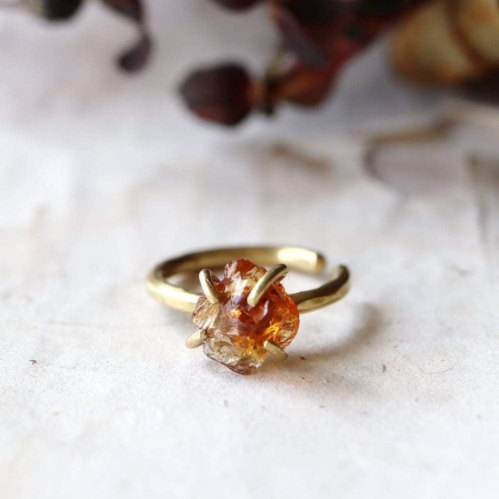天然石 シトリン リング オーダー
