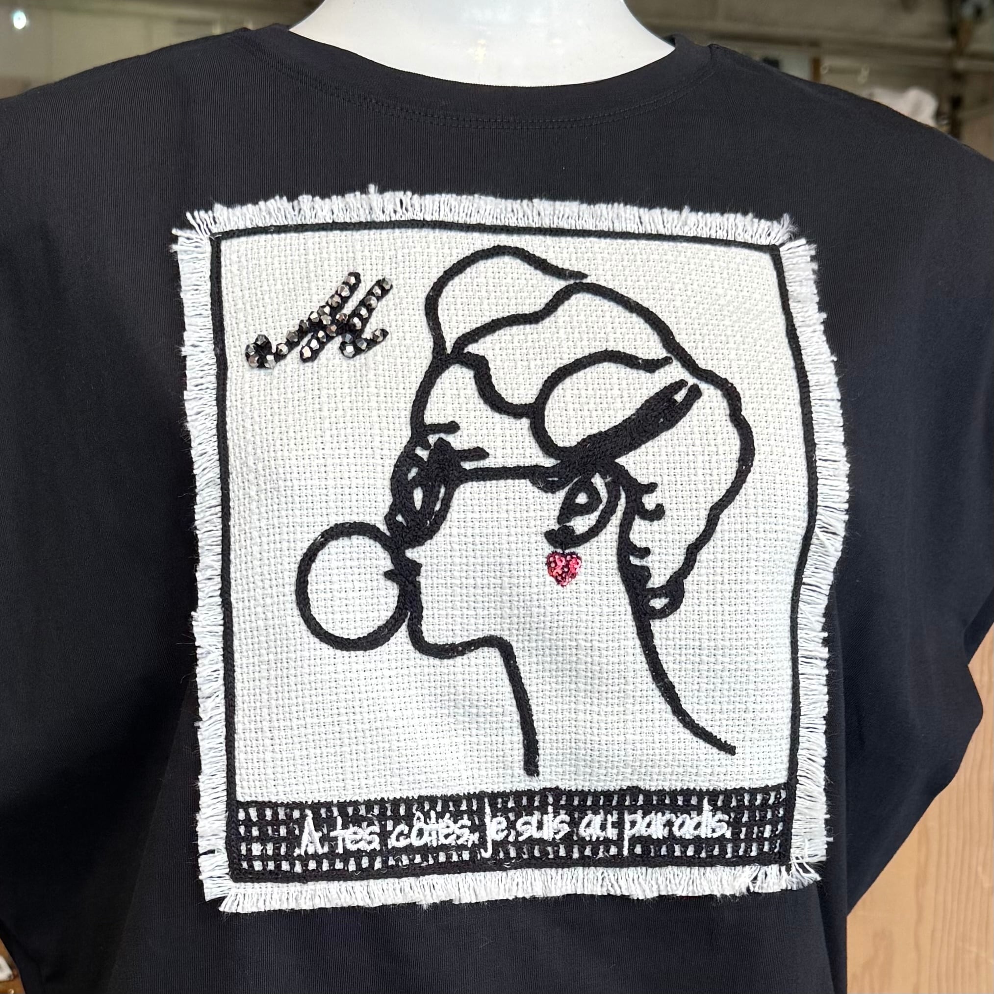 【★ファンクラブ限定★】ジュディアンドマリー Tシャツ 40%OFF MARIED'OR マリードール Lady刺繍貼り付けTシャツ19542 | JXT-STYLE