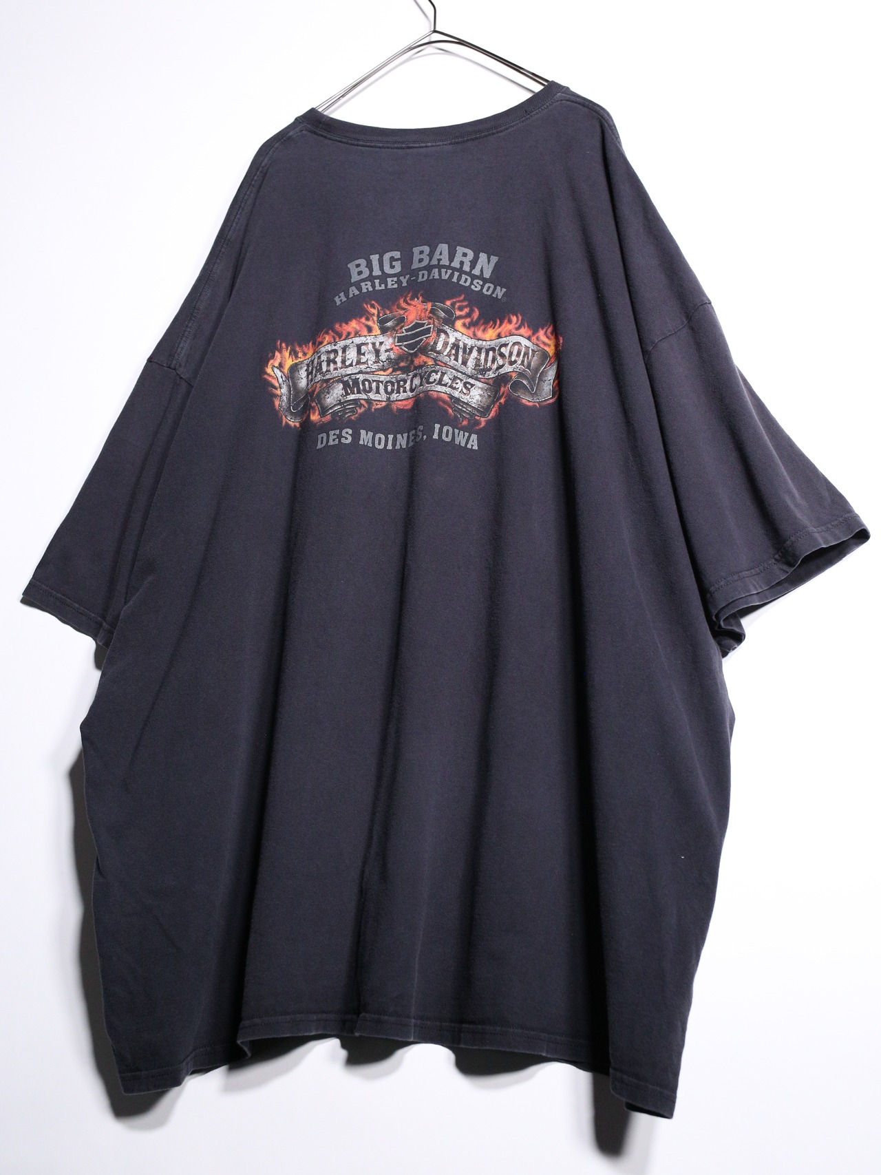 "Harley-Davidson" XXXXXL super over silhouette faded logo graphic tee - 18