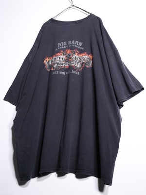 "Harley-Davidson" XXXXXL super over silhouette faded logo graphic tee