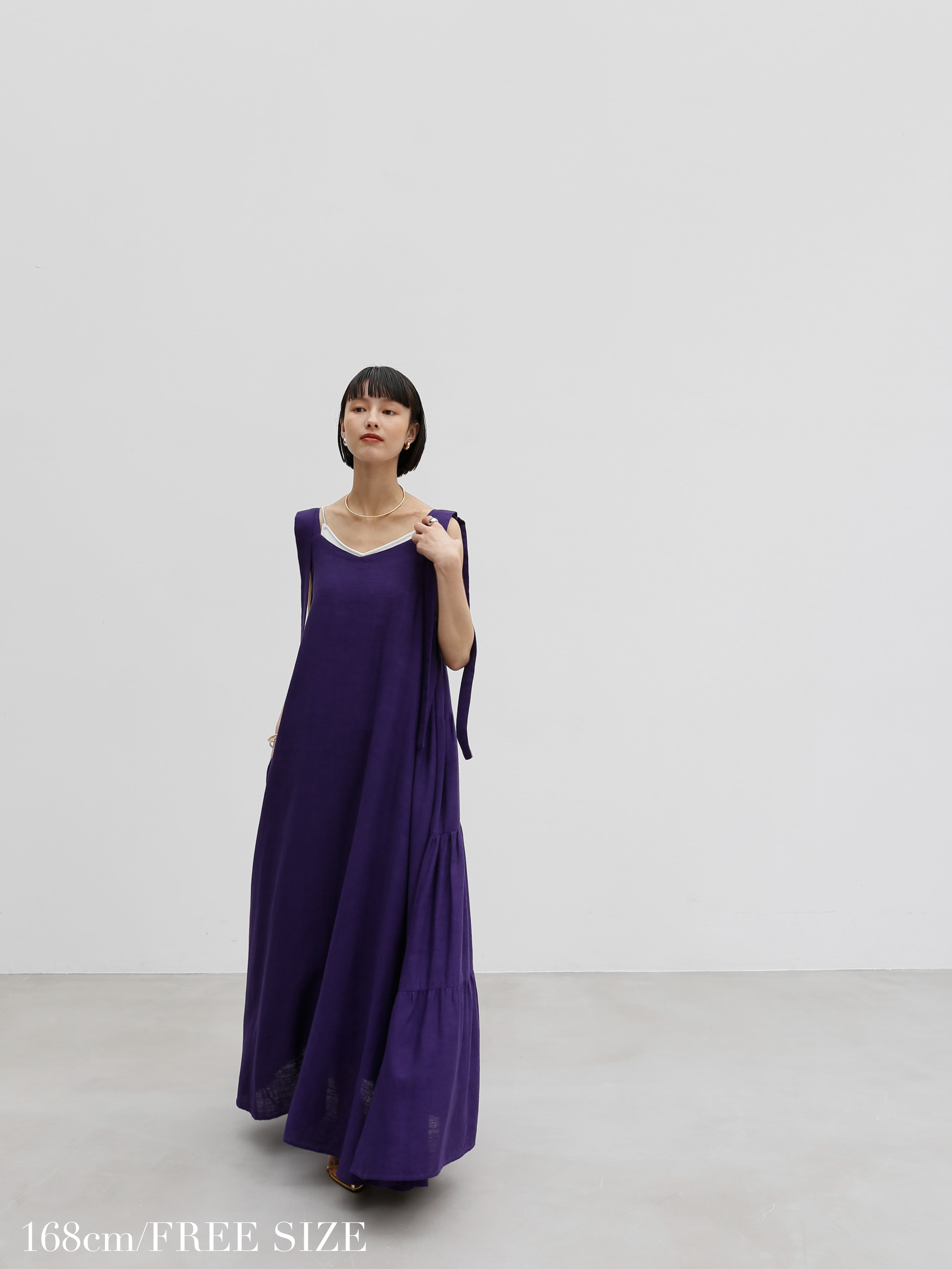 back tiered onepiece（purple） | Katrin TOKYO