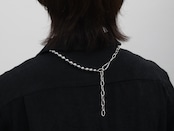 ロングネックレス 希少グレー