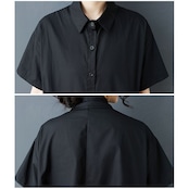 3Dローズ柄 ロング シャツワンピース 30251