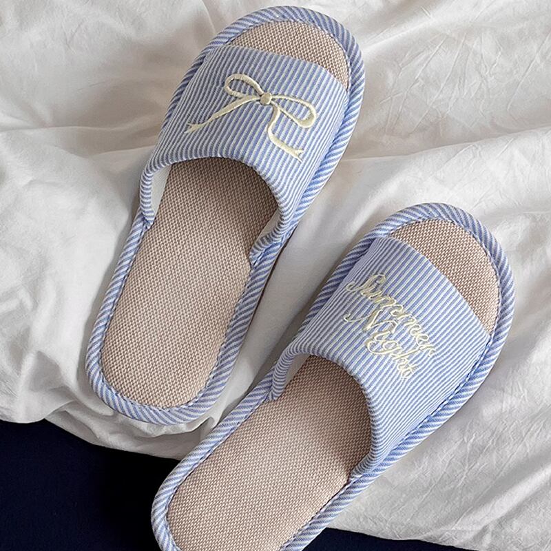 ✨♥おりぼんストライプスリッパ✨♥ 【公式通販】