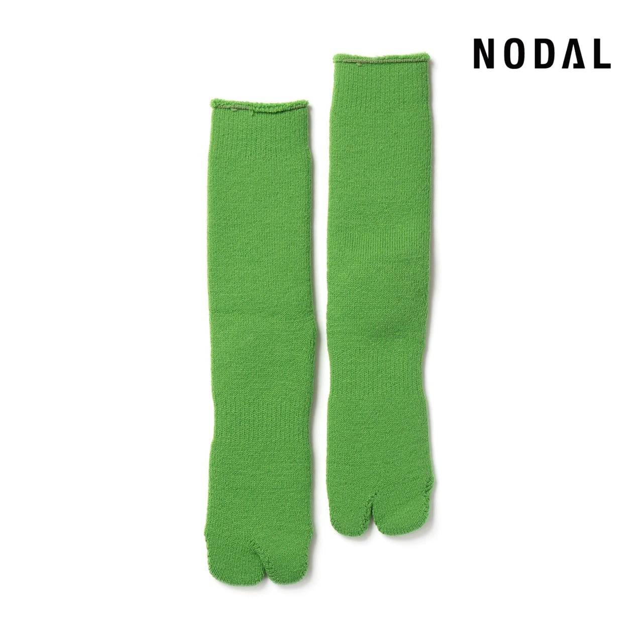 【DM便190円】NODAL Brushed Pile Socks(Lettuce) 裏起毛のパイルソックス