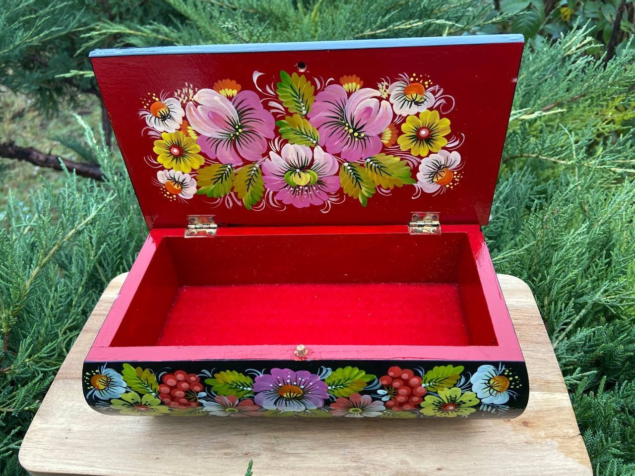 ペトリキフカ・ジュエリーボックス21 cm（Khomenko） - 2