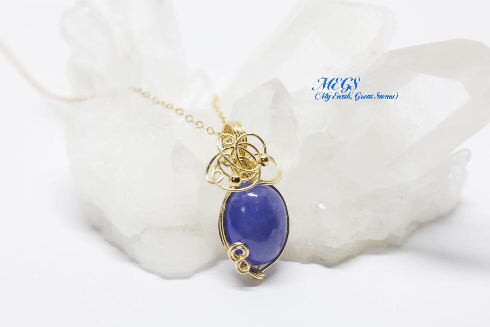 【14KGF】タンザナイト ~時と共に ワイヤーアートペンダントトップ | MEGS (My Earth, Great Stones) powered by BASE