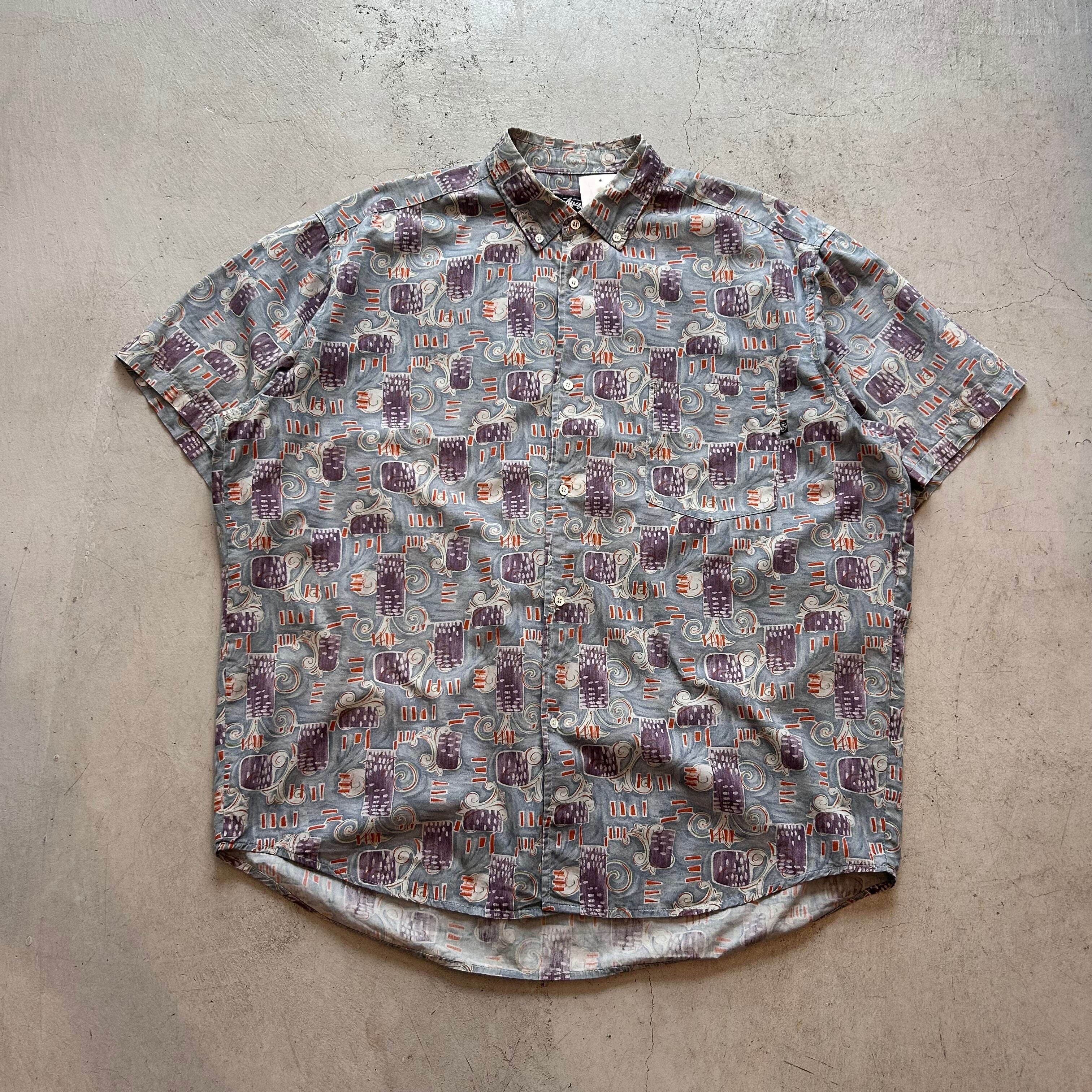 Special!! 1980s〜 Stussy B/D S/S shirt "Shawn Stussy drawing textile" 【高円寺店】