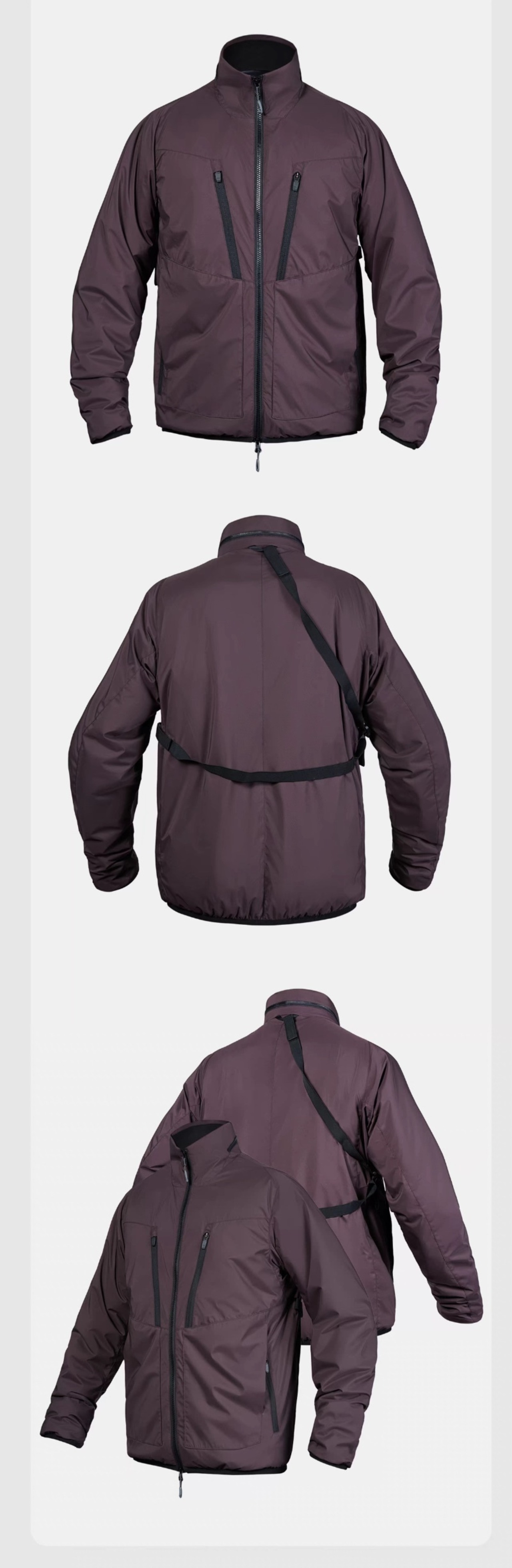 NOSUCISM 2025AW_「循」PRIMALOFT® Silver スタンドカラージャケット4.0