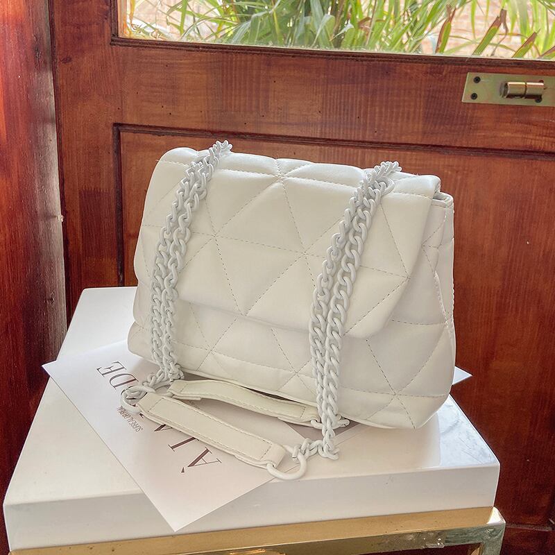 サマーチェーン シングル 夏物 スクウェア メッセンジャーバッグ 手作りハンドバック32430428335