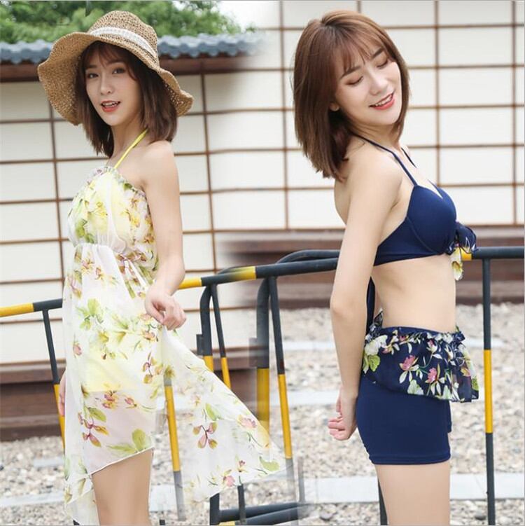 炸裂するほど美しい 鋼托がある ビキニ ギャザー セクシー スリム 水着 ビーチ 3点セット