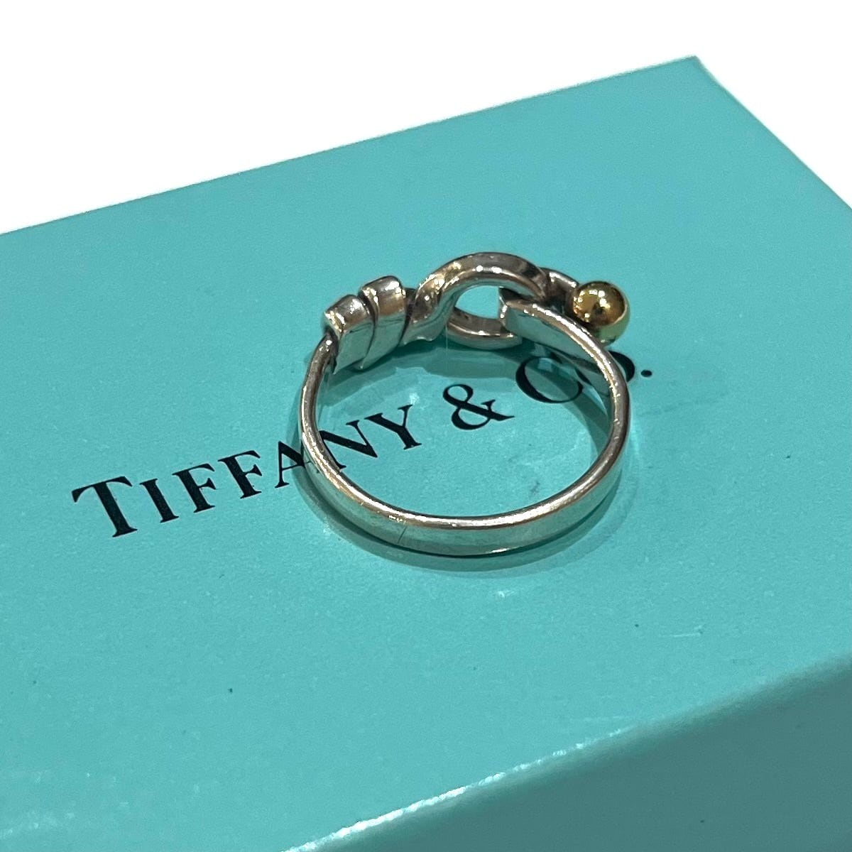 TIFFANY&CO】【12号】2511 ティファニー結ツイストフック18kリング
