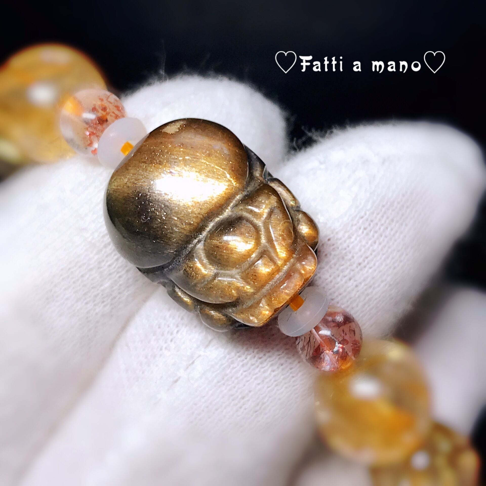 ムーンストーン貔貅❤︎サファイヤ❣️13mmアクアマリンブレス ムーンストーン貔貅❤︎サファイヤ❣️13mmアクアマリンブレス