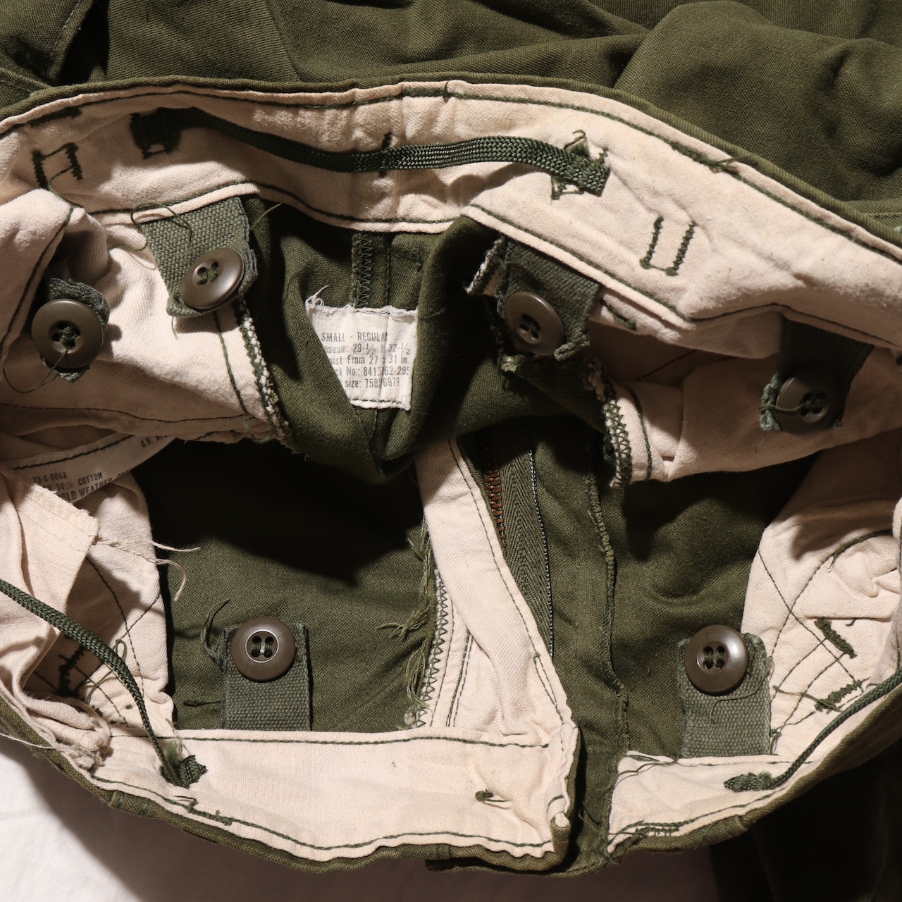 美品 S-R 73年 M-65 後期 米軍実物 カーゴパンツ Small スモール