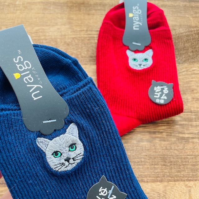 ロシアンブルー 靴下｜レディースソックス 猫 ねこ ネコ 猫雑貨 猫グッズ  かわいい  プレゼント ギフト 贈り物
