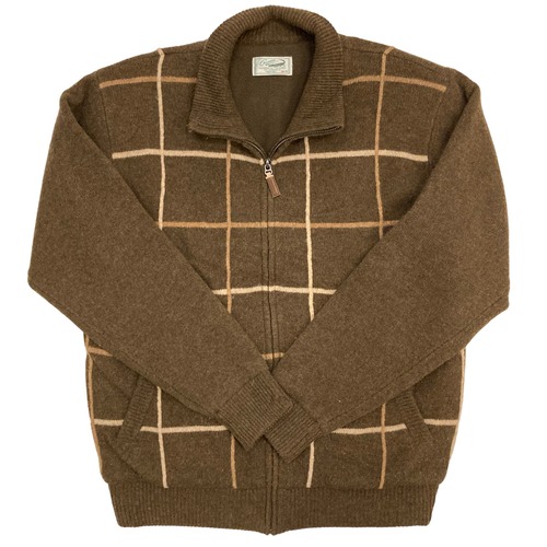 "Crocodile" ジップアップセーター