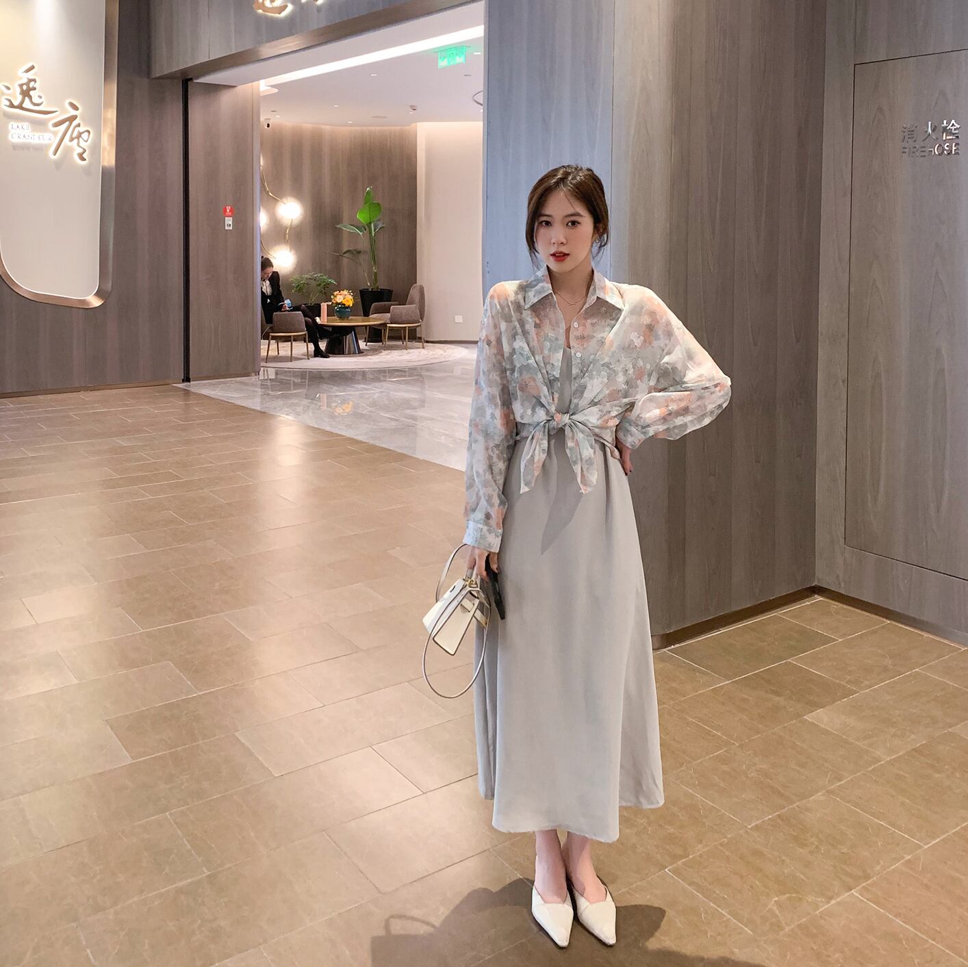 ドレス スプリングサマーフローラルシャツ 大人ガーリー スウィート キュート カジュアル 春物 夏物 花柄 6Du_Shop_Women30387122995