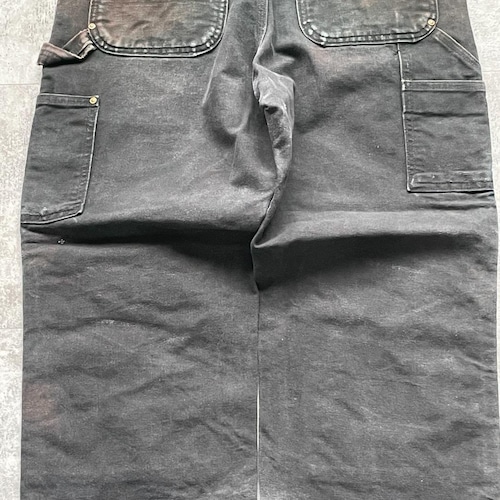 00s USA製 ブラック ダブルニー Carhartt カーハート 詳細写真13