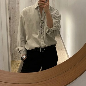 ルーズフィットニュアンスカラーシャツ　1246