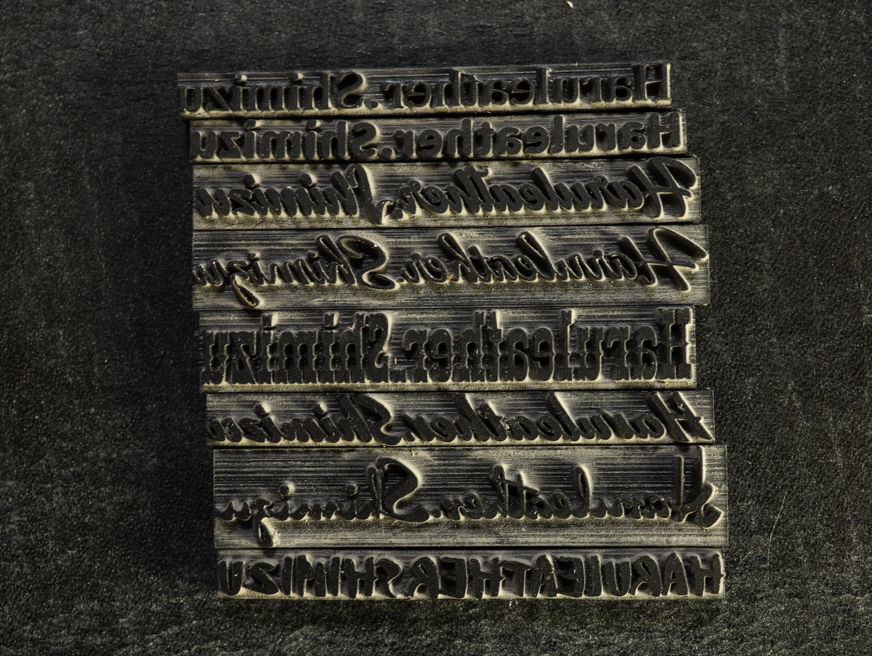 激安!!【アクリルネーム刻印制作】フォントとサイズも選べる　レザークラフト用