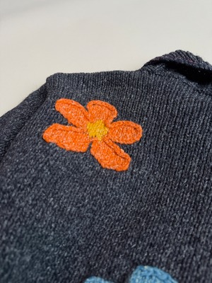 Floral kint cardigan