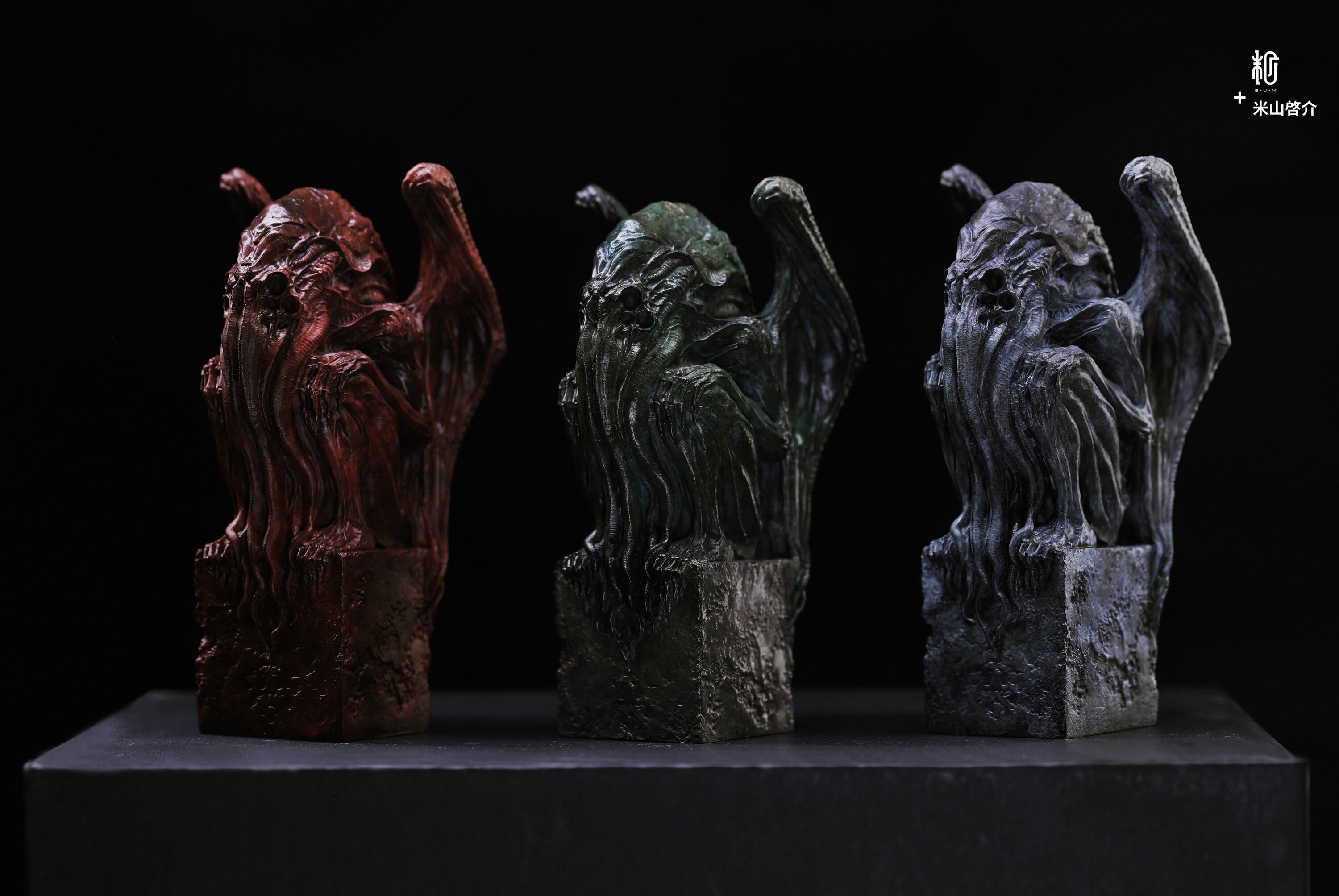 クトゥルフ座像・邪神像 ブロンズ像 赤ver.｜ 米山啓介 | sumart